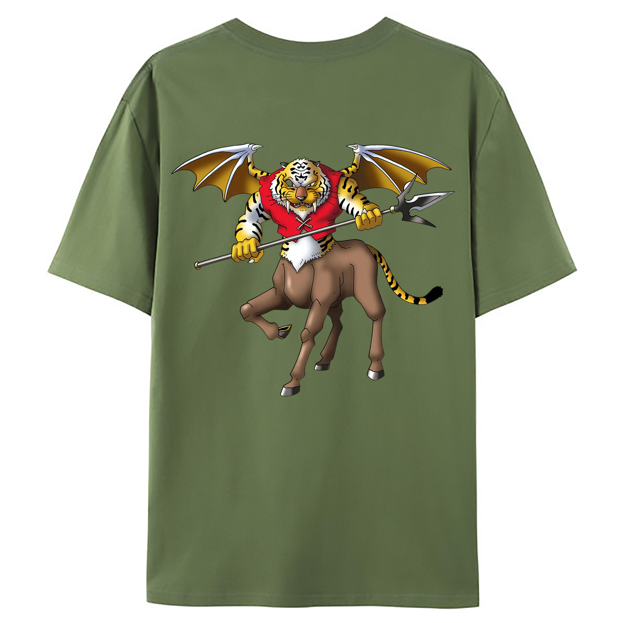（画像用） ドラゴンクエスト Doragon Kuesuto Dragon Quest 綿100％ メンズ半袖Tシャツ（バックプリント） 通気性
